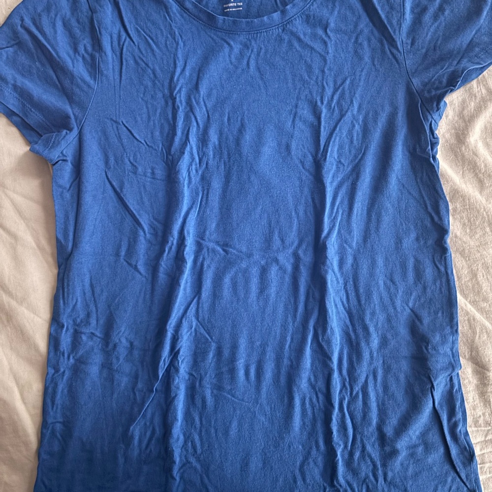 Blue Crew Neck T-Shirt